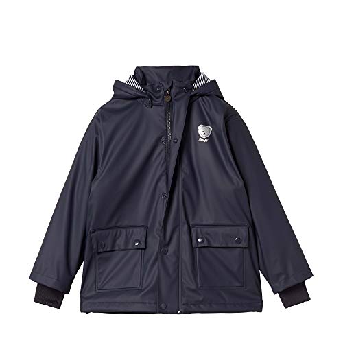 Steiff Jungen Raincoat Regenjacke, Blau (Black Iris 3032), (Herstellergröße: 116) von Steiff