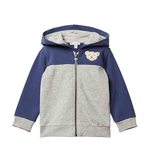 Steiff Jungen Sweatjacke , Grau (QUARRY 9007) , 98 (Herstellergröße:98) von Steiff