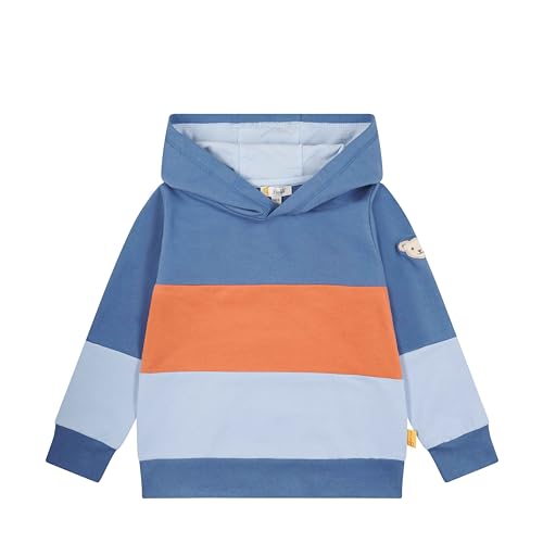 Steiff Jungen Sweatshirts mit Kapuze, Catcher, Bijou Blue, 104 von Steiff