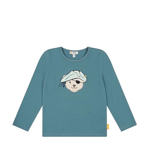 Steiff Jungen T-Shirts Langarm, Aligator Island, Bluestone, 122 von Steiff