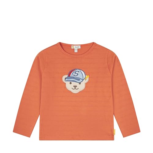 Steiff Jungen T-Shirts Langarm, Catcher, APRICOT Brandy, 104 von Steiff