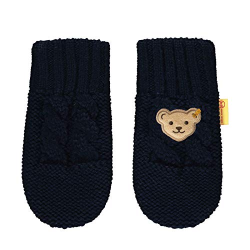 Steiff Jungen mit süßer Teddybärapplikation Handschuhe, Navy, 040 von Steiff