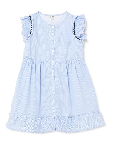 Steiff Kleid EU Größe 98 Chambray Blue, Mädchen Kleid, Kinderkleid für jeden Anlass, lockere und Bequeme Passform, waschmaschinenfest von Steiff