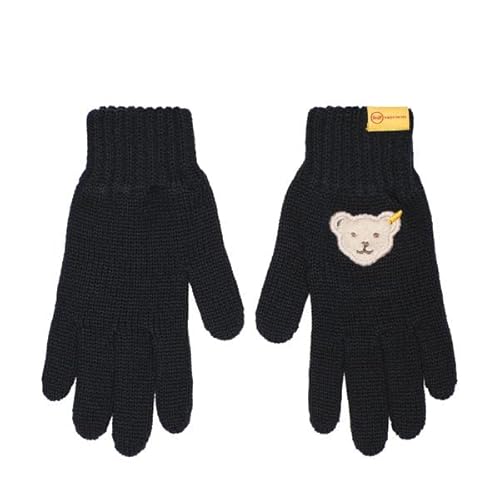 Steiff Mädchen Fingerhandschuhe Handschuhe, Navy, 30 von Steiff