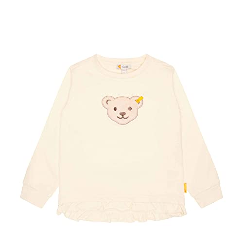 Steiff Mädchen Kapuze Teddykopf ohne Squeezer Sweatshirt, Antique White, 104 von Steiff