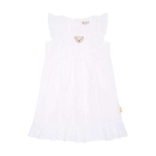 Steiff Mädchen Kleid, Bright White, 110 von Steiff