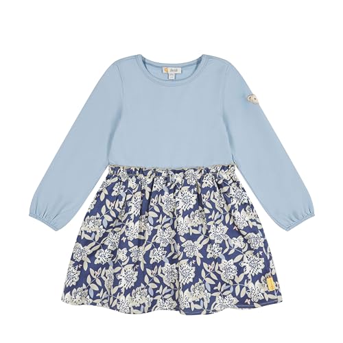 Steiff Mädchen Kleid Langarm, Butterfly, Bijou Blue, 104 von Steiff