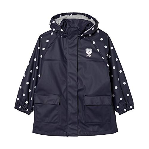 Steiff Mädchen Raincoat Raglan Regenjacke, Blau (Black Iris 3032), 92 (Herstellergröße: 092) von Steiff