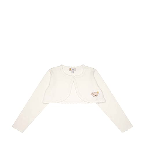 Steiff Mädchen Strickjacke Fleece Jacket, Cloud Dancer, 92 EU von Steiff