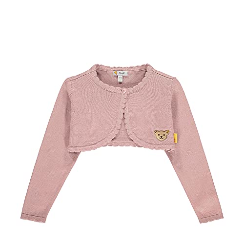 Steiff Mädchen Strickjacke Fleece Jacket, Pale Mauve, 92 EU von Steiff