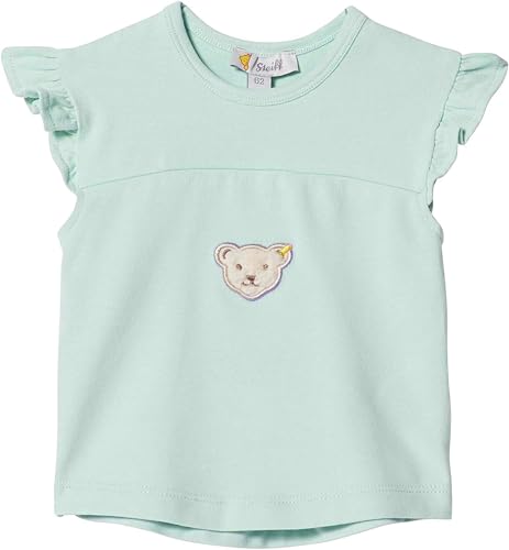 Steiff Mädchen T-Shirt, Grün (Light Blue 5008), 74 von Steiff