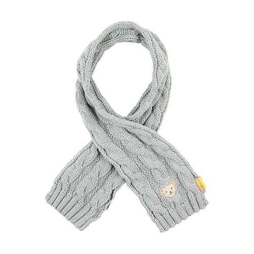 Steiff Mädchen gestrickt Schal, Soft Grey Melange, OneSize von Steiff