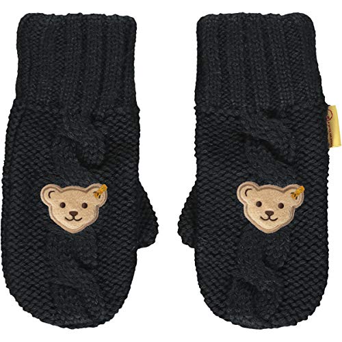 Steiff Mädchen Med Sød stiv-teddybärapplikation Handschuhe, Steiff Navy, 3 ( 3-6 Jahre ) von Steiff