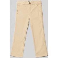 Steiff Regular Fit Stoffhose mit Gürtelschlaufen in Khaki, Größe 128 Steiff Regular Fit Stoffhose mit Gürtelschlaufen in Khaki, Größe 128 von Steiff