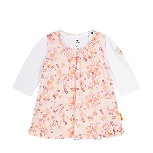 Steiff Set Kleid mit T-Shirt Langarm EU Größe 62 Ballerina, Kinderkleid kombiniert mit einem Langarm Sweatshirt für jeden Anlass, lockere und Bequeme Passform, waschmaschinenfest von Steiff