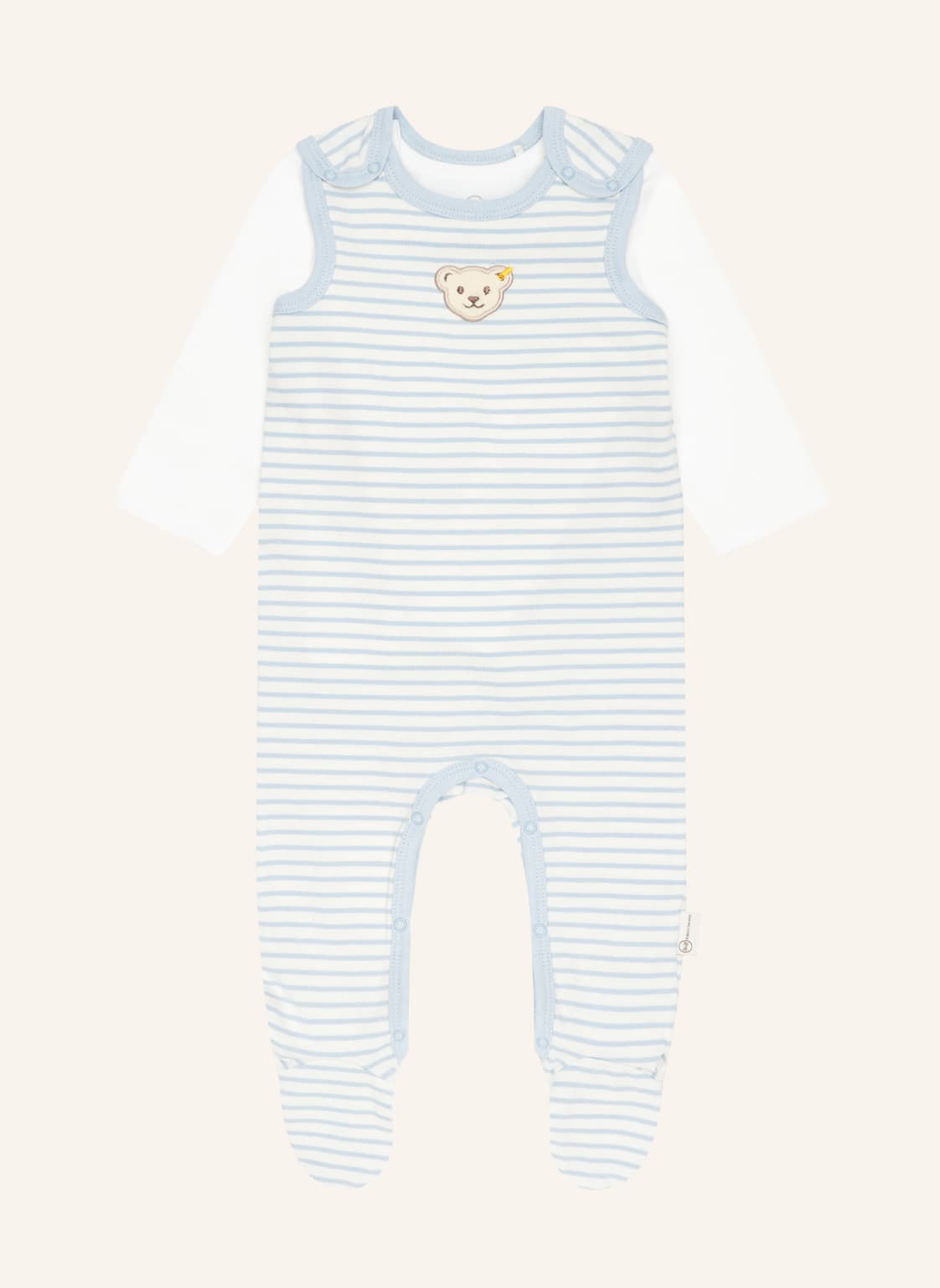 Steiff Set Wellness: Strampler + T-Shirt blau von Steiff