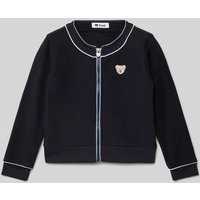 Steiff Strickjacke mit Label-Patch in Marine, Größe 98 von Steiff