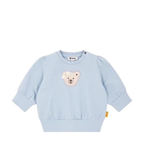 Steiff Sweatshirt EU Größe 68 Chambray Blue, Langarm-Sweatshirt, Longsleeve für Kinder, Pullover langärmelig, Babyoberteil, ideales Basic Shirt, bequem und weich, waschmaschinenfest Steiff Sweatshirt EU Größe 68 Chambray Blue, Langarm-Sweatshirt, Longsleeve für Kinder, Pullover langärmelig, Babyoberteil, ideales Basic Shirt, bequem und weich, waschmaschinenfest von Steiff