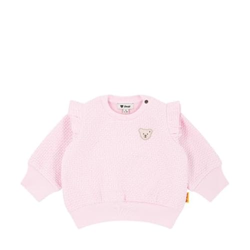 Steiff Sweatshirt EU Größe 86 Ballerina, Langarm-Sweatshirt, Longsleeve für Kinder, Pullover langärmelig, Babyoberteil, ideales Basic Shirt, bequem und weich, waschmaschinenfest von Steiff