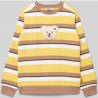 Steiff Sweatshirt mit gerippten Abschlüssen in Senf, Größe 98 Steiff Sweatshirt mit gerippten Abschlüssen in Senf, Größe 98 von Steiff