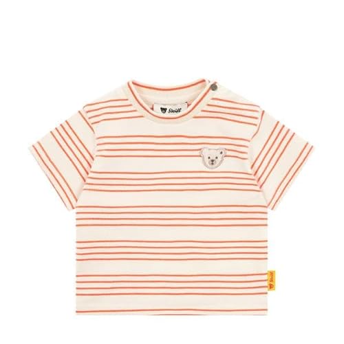 Steiff T-Shirt Kurzarm EU Größe 80 Flamingo, Kurzarm Shirt, Sommer Shirt für Kinder, Babyoberteil, ideales Basic Shirt, bequem und weich, waschmaschinenfest von Steiff