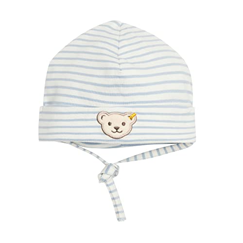 Steiff Unisex Baby Basic Bommel Beanie-Mütze, Celestial Blue, 45 von Steiff