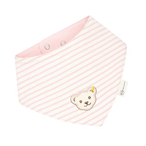 Steiff Unisex Baby Basic Halstuch GOTS, Silver PINK, One Size von Steiff