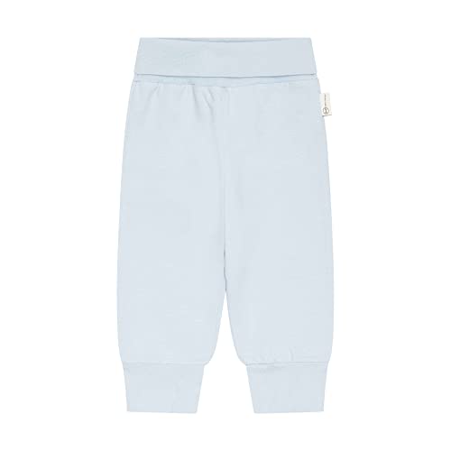 Steiff Unisex Baby Basic Jogginghose mit Beinbündchen Lässige Hose, Celestial Blue, 68 von Steiff