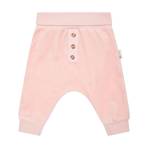 Steiff Unisex Baby Basic Jogginghose mit Beinbündchen Lässige Hose, Silver PINK, 50 von Steiff