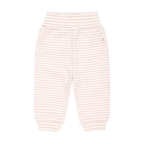 Steiff Unisex Baby Basic Jogginghose mit Beinbündchen Lässige Hose, Silver PINK, 56 von Steiff