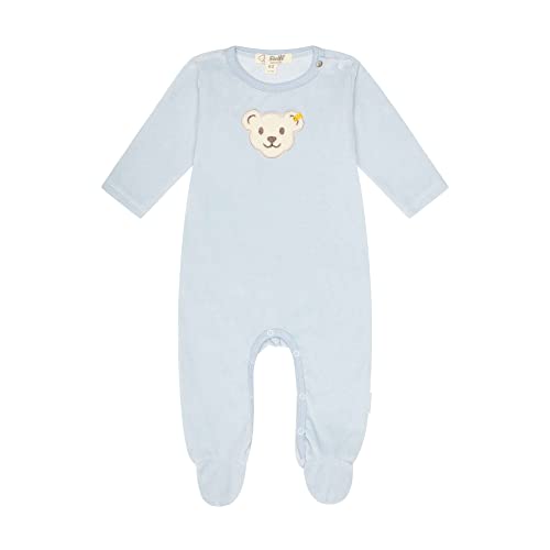 Steiff Unisex Baby Basic Kleinkind-Schlafanzüge, Celestial Blue, 62 von Steiff