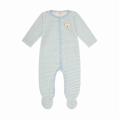 Steiff Unisex Baby Basic Kleinkind-Schlafanzüge, Celestial Blue, 68 von Steiff