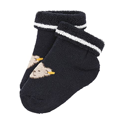 Steiff Unisex Baby kurz Socken GOTS, Navy, 14 von Steiff