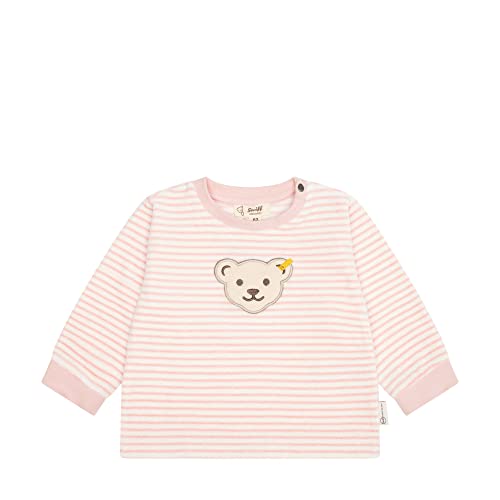 Steiff Unisex Baby Kapuze Sweatshirt, Silver PINK, 74 von Steiff