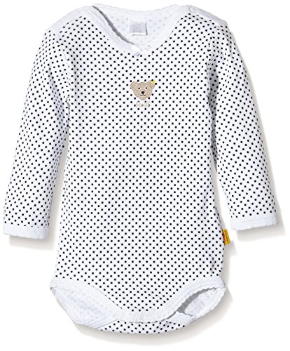 Steiff Unisex Baby Body, Weiß (Bright White), Gr. 6-9 Monate (JHerstellergröße: 68) von Steiff