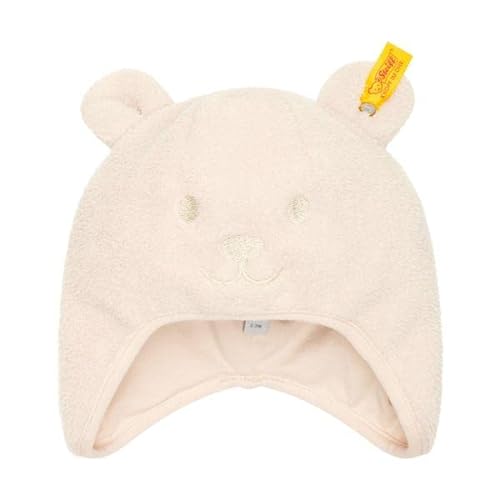 Steiff Unisex Baby Bommel Beanie-Mütze, Oxford TAN, 41 von Steiff