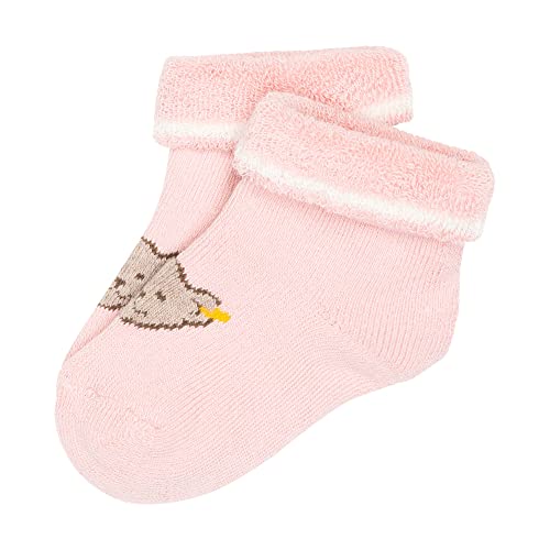 Steiff Unisex Baby Geschenkpack Socken GOTS, Silver PINK, 14 von Steiff