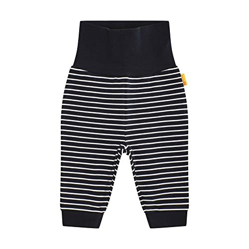 Steiff Unisex Baby Jogger mit Beinbündchen Lässige Hose, Navy, 80 von Steiff