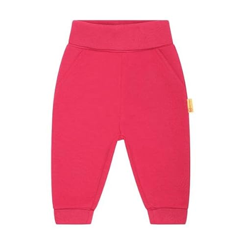 Steiff Unisex Baby Jogger mit Beinbündchen Pants, Raspberry, 80 von Steiff