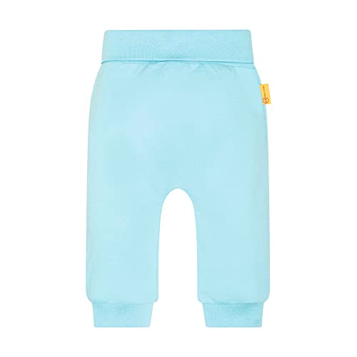 Steiff Unisex Baby Jogginghose Lässige Hose, Blue Topaz, 62 EU von Steiff