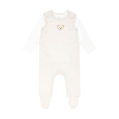 Steiff Unisex Baby Set Strampler mit Fuss + T-Shirt Langarm Kleinkind-Schlafanzüge, Wind Chime, 80 von Steiff