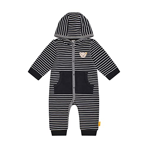 Steiff Unisex Baby Strampler Langarm ohne Fuss Kleinkind-Schlafanzüge, Navy, 56 von Steiff