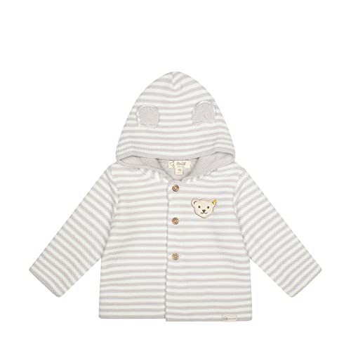 Steiff Unisex Baby Strickjacke mit Kapuze Jacke, Wind Chime, 50 von Steiff