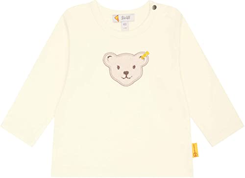 Steiff Unisex Baby T Langarm Teddykopf ohne Squeezer Shirt, Antique White, 74 von Steiff