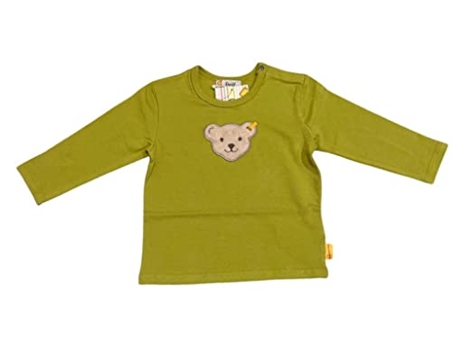 Steiff Unisex Baby T Langarm Teddykopf ohne Squeezer Shirt, Apple Green, 74 von Steiff