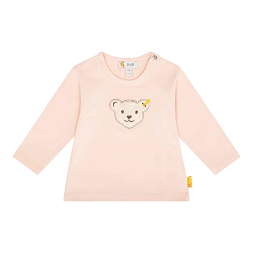 Steiff Unisex Baby T Langarm Teddykopf ohne Squeezer Shirt, Peachy KEEN, 62 von Steiff