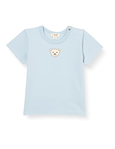 Steiff Unisex Baby T-shirt met korte mouwen god T Shirt, Celestial Blue, 68 EU von Steiff