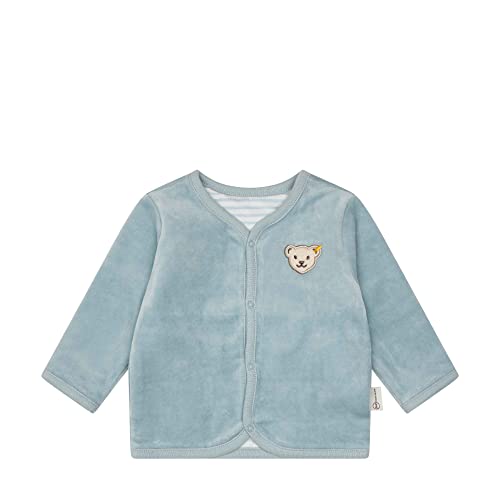 Steiff Unisex Baby Wendejacke GOTS Jacke, Celestial Blue, 56 von Steiff