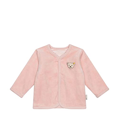 Steiff Unisex Baby Wendejacke GOTS Jacke, Silver PINK, 56 von Steiff