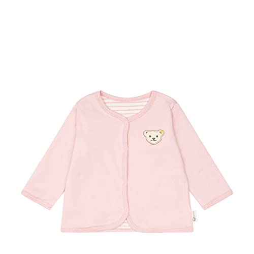 Steiff Unisex Baby Wendejacke GOTS Jacke, Silver PINK, 56 von Steiff